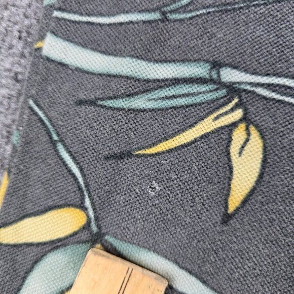 Tommy Bahama Polo Shirt Mens XL Floral Leaf Short Sleeve Vintage Beach Golf - Picture 3 of 7